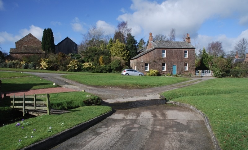 Cumwhitton, the road that leads to the houses