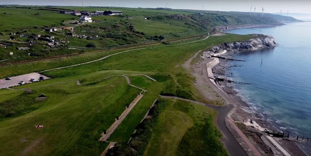 Coastline at Harrington, top view