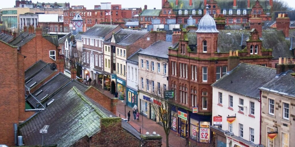 Carlisle street, top view